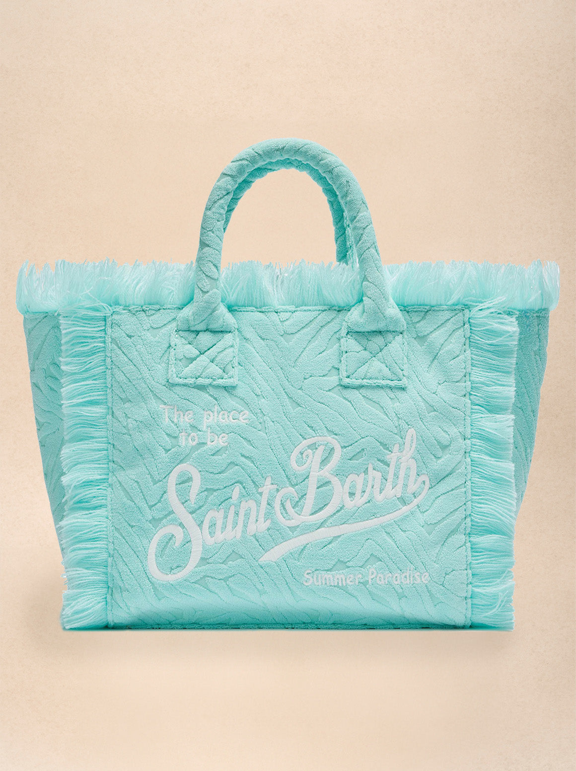 トートバッグ MC2 Saint Barth SS25 (VAMI015 03521H1100) MC2 Saint Barth Mini Vanity Bag With Bangs And Embroidered
