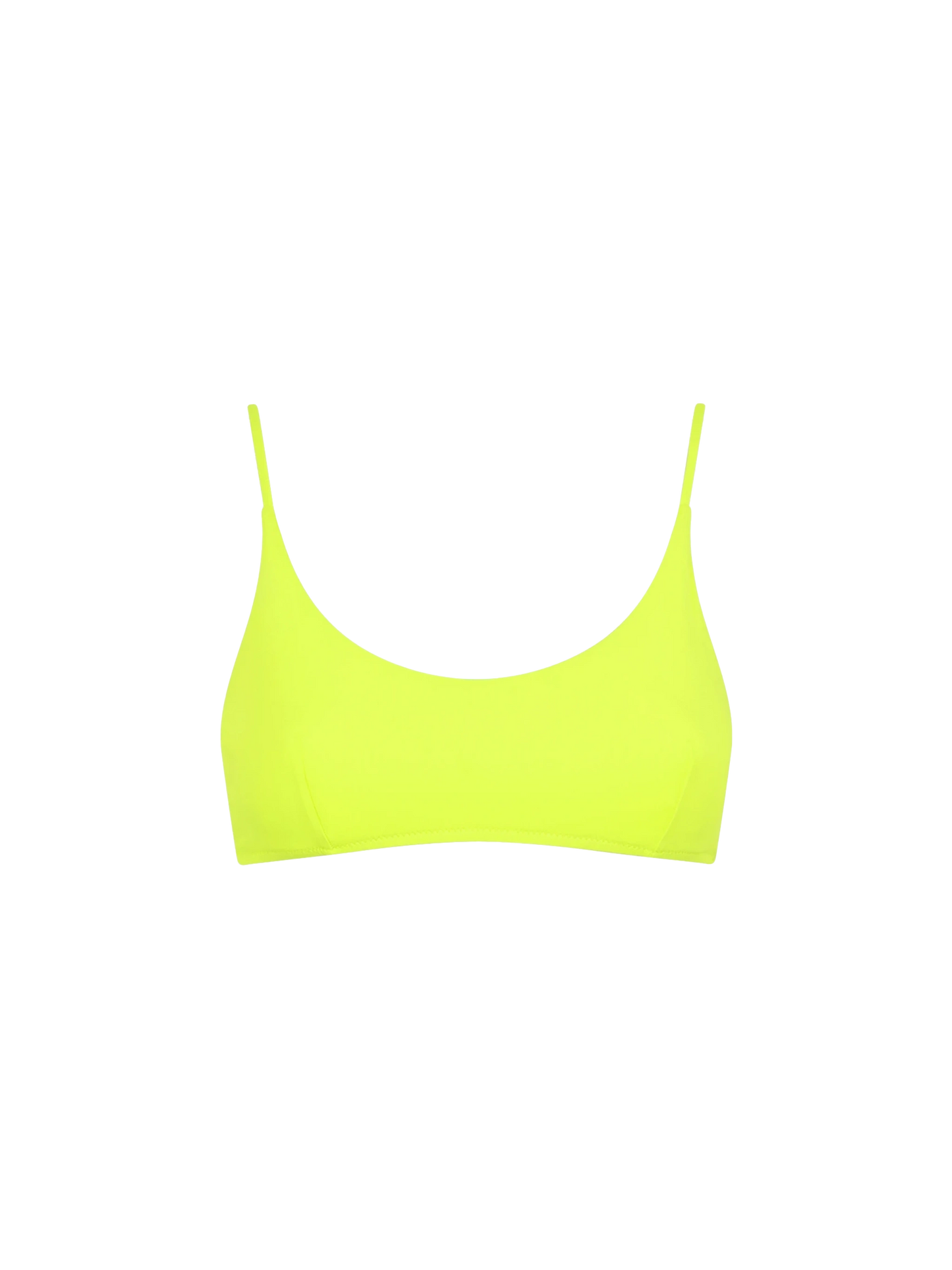 Damen-Bralette-Badeanzug in Neongelb