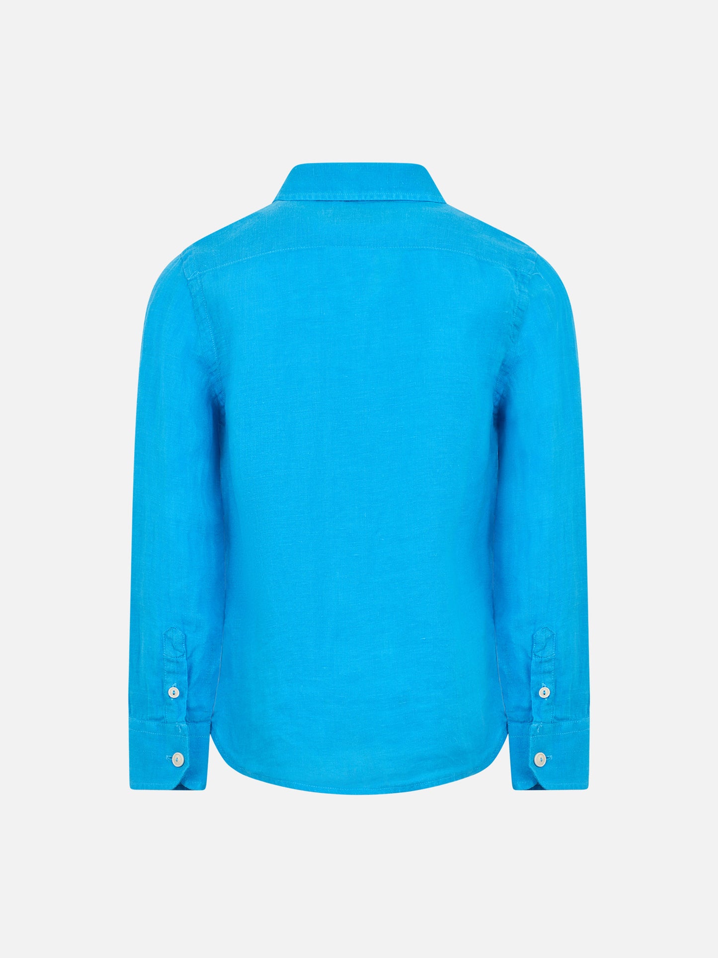 Kid turquoise linen shirt Agnes