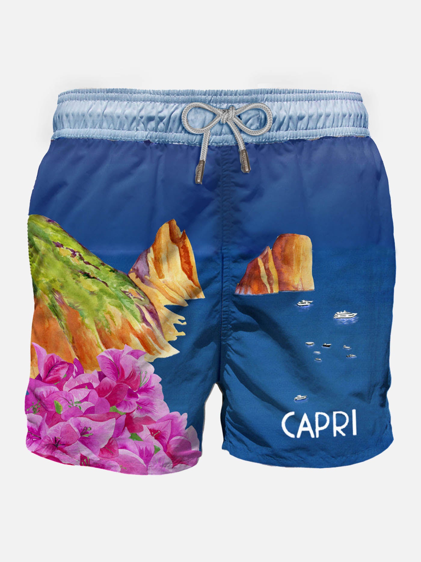 Man swim shorts with Capri print - MC2 Saint Barth