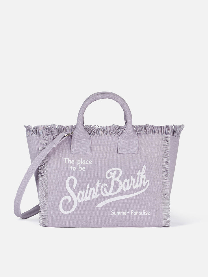 Colette lilafarbene Handtasche aus Baumwollcanvas