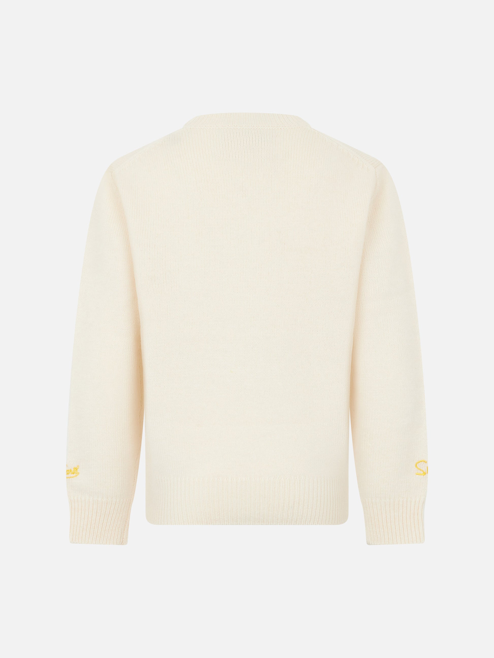 Boy crewneck sweater with The Simpson family jacquard | THE SIMPSONS SPECIAL EDITION - MC2 Saint Barth