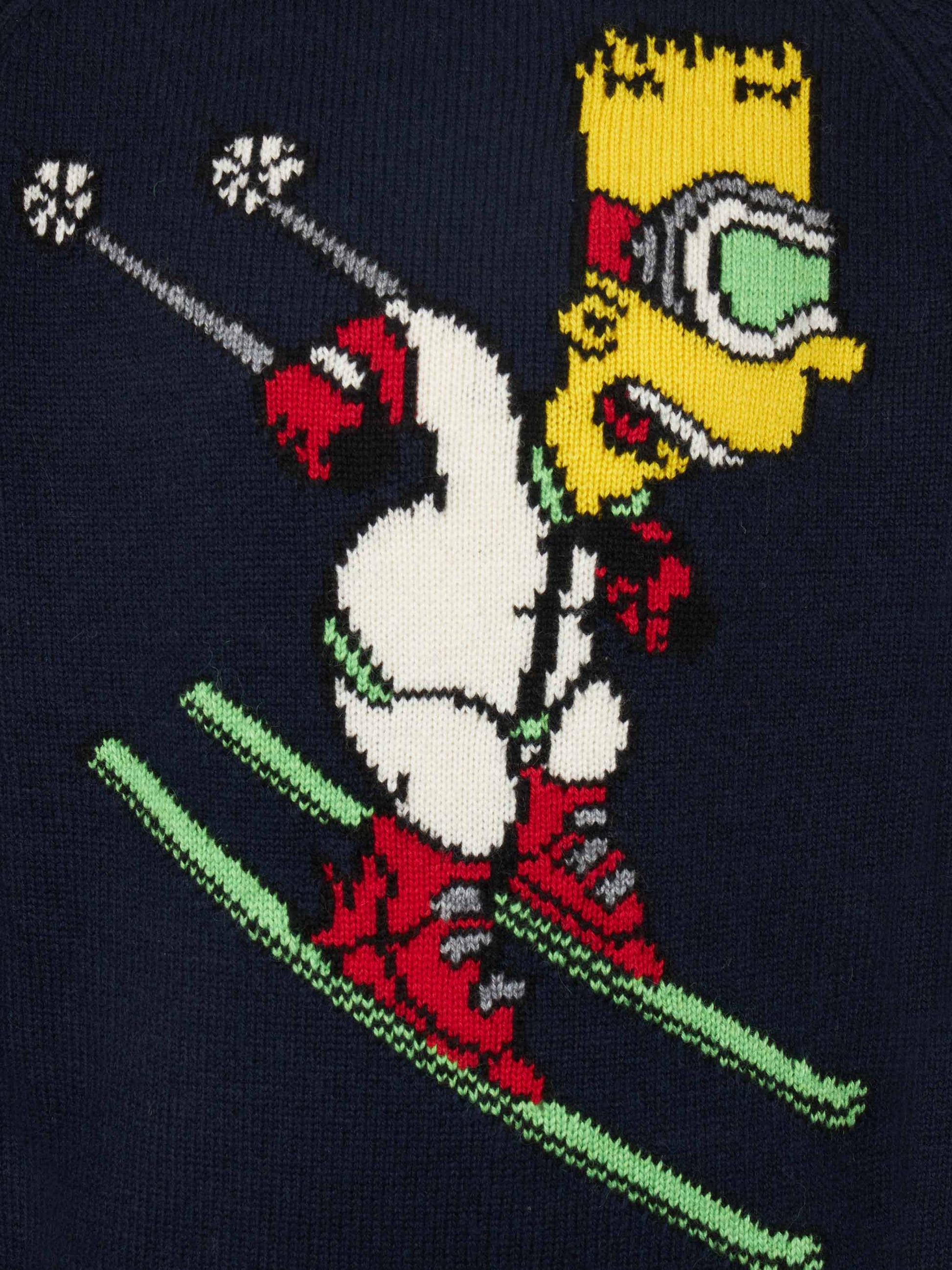 Boy crewneck sweater with Bart Simpson print |THE SIMPSON SPECIAL EDITION - MC2 Saint Barth