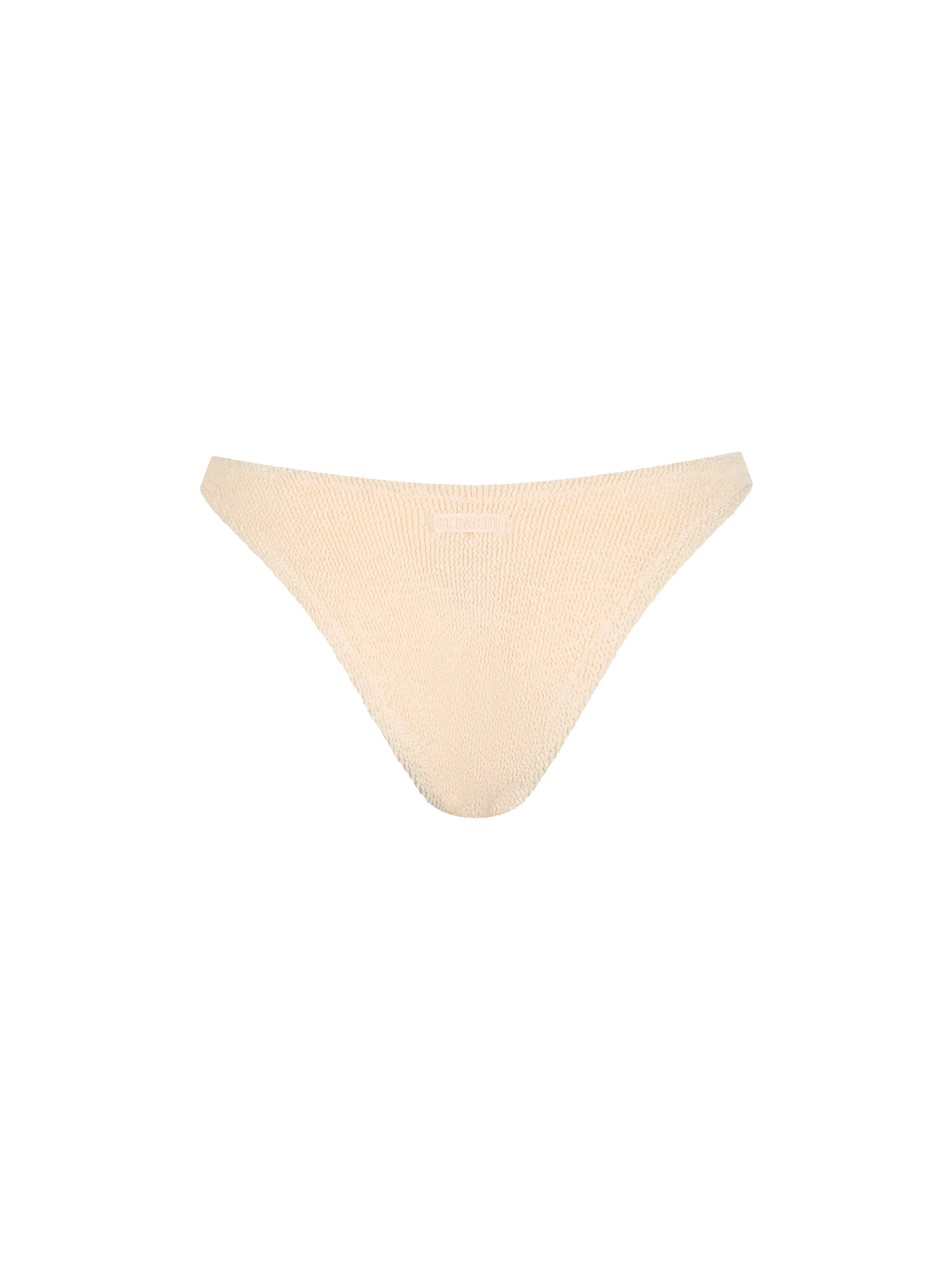 Woman beige classic crinkle swim briefs Elise