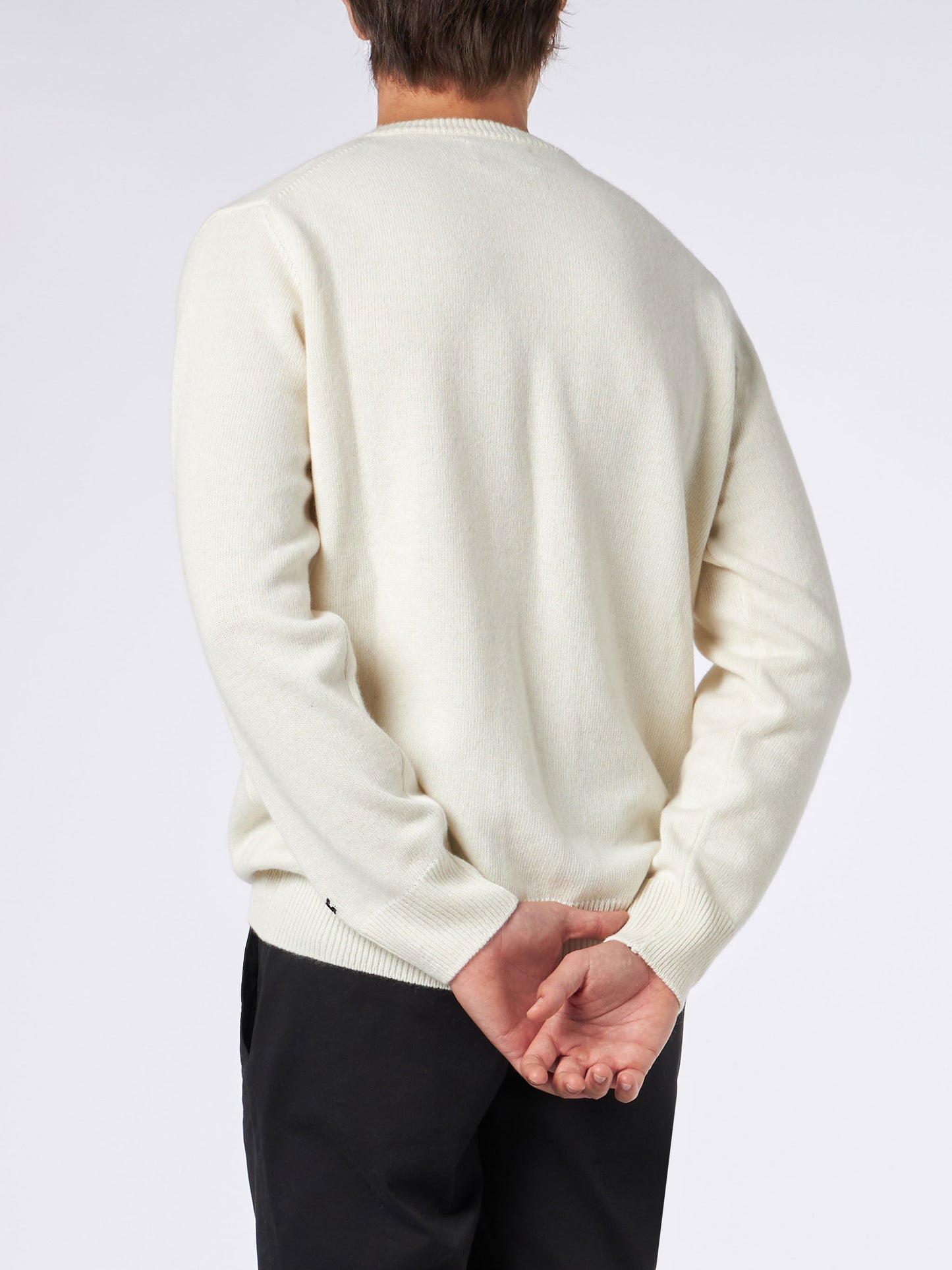 Man sweater with wolf print and I hate summer embroidery - MC2 Saint Barth