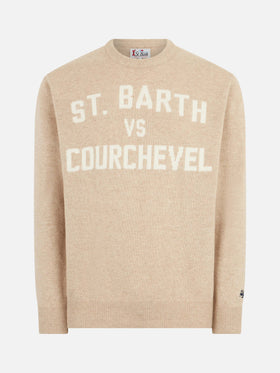 Man sweater with St. Barth VS Courchevel jacquard - MC2 Saint Barth