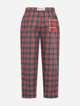 Kid pajama pants with tartan print - MC2 Saint Barth