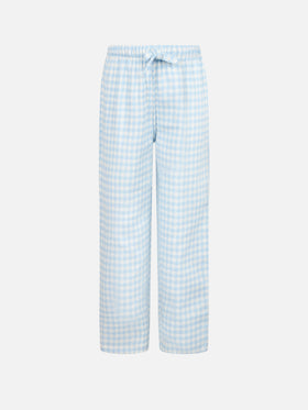 Kid pajama pants with pied de poule print - MC2 Saint Barth