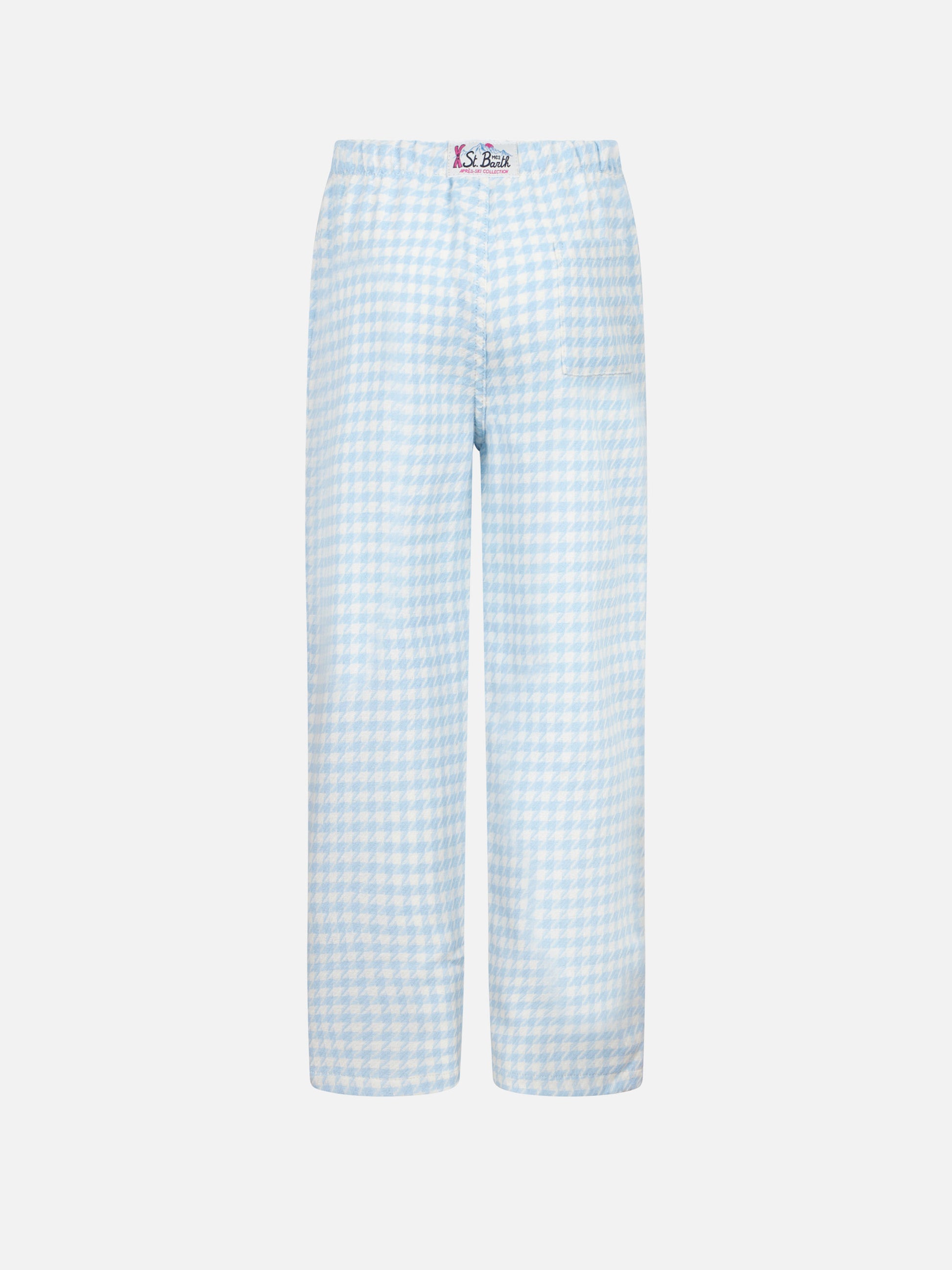 Kid pajama pants with pied de poule print - MC2 Saint Barth