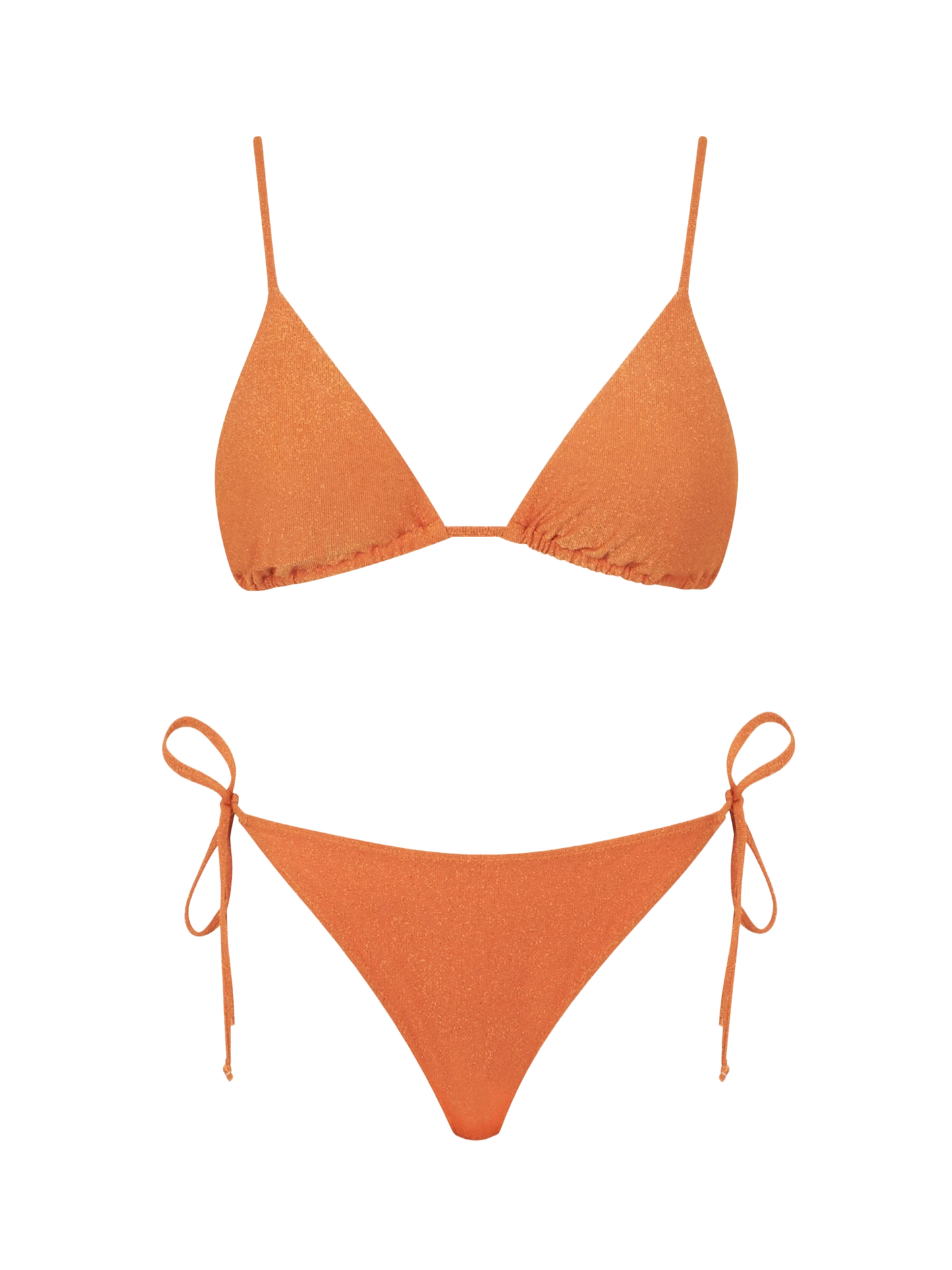 Bikini da donna a triangolo lurex