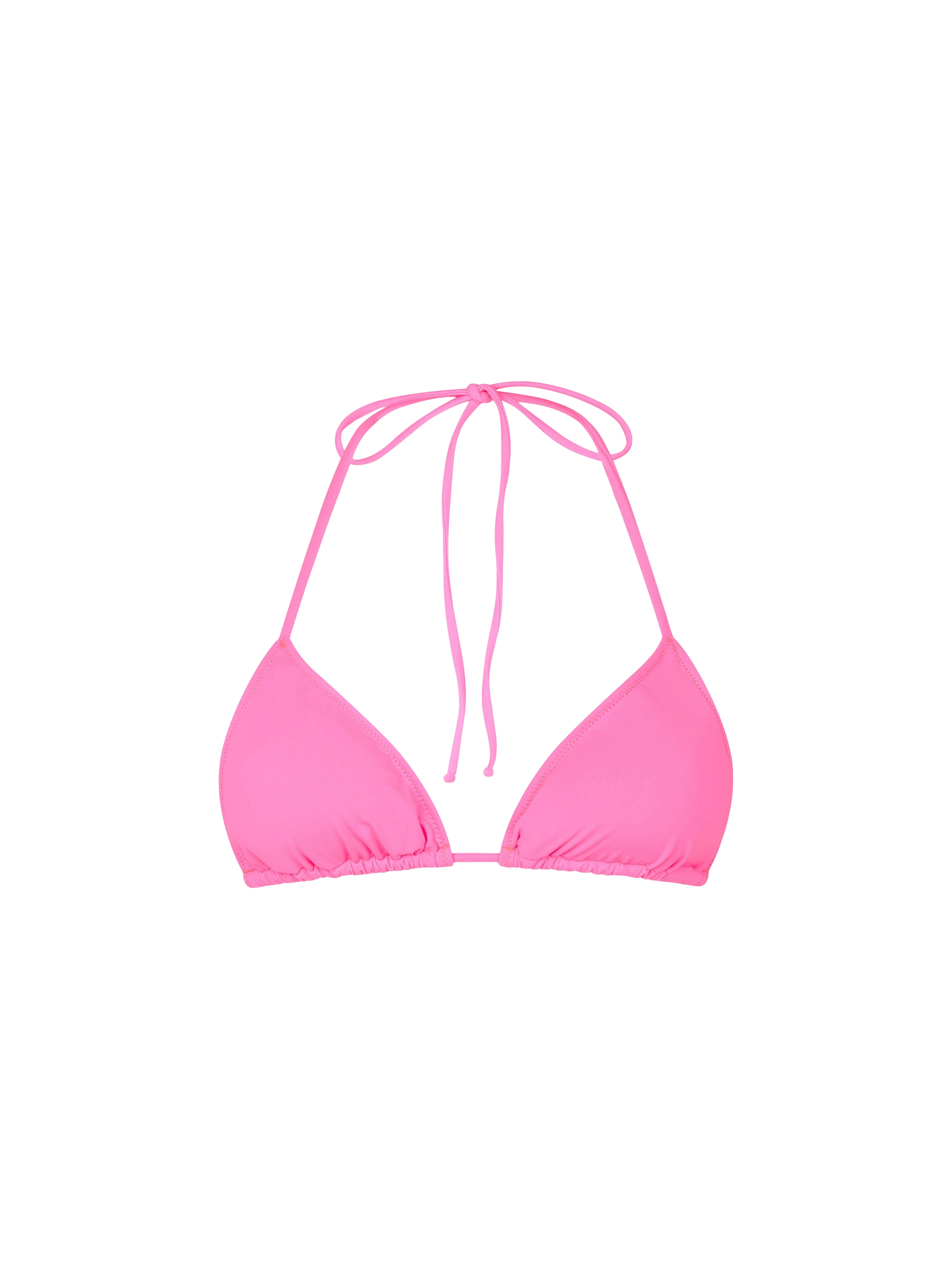 Woman fluo pink triangle top swimsuit - MC2 Saint Barth