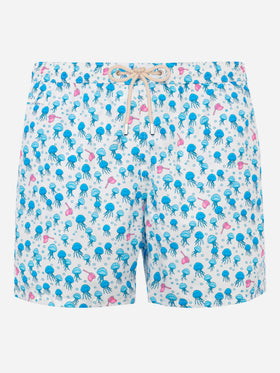 Man light fabric swim shorts with jellyfish print - MC2 Saint Barth