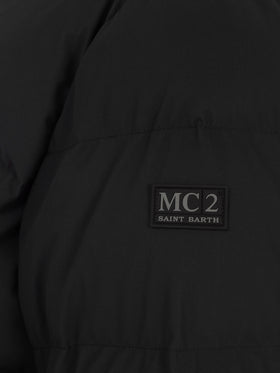 Man black hooded puffer jacket Maier - MC2 Saint Barth