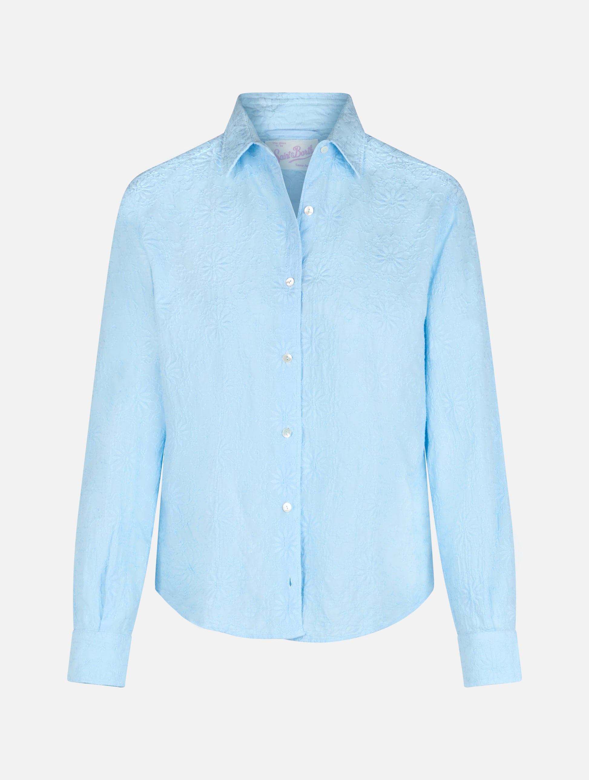 Woman classic Sangallo cotton shirt Meredith - MC2 Saint Barth