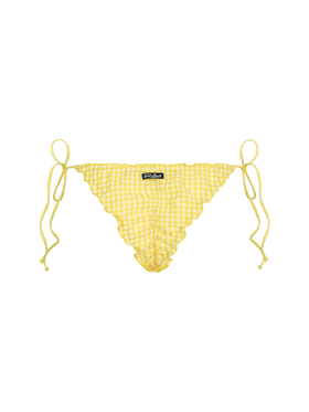 Woman seersucker cheeky swim briefs Miami - MC2 Saint Barth