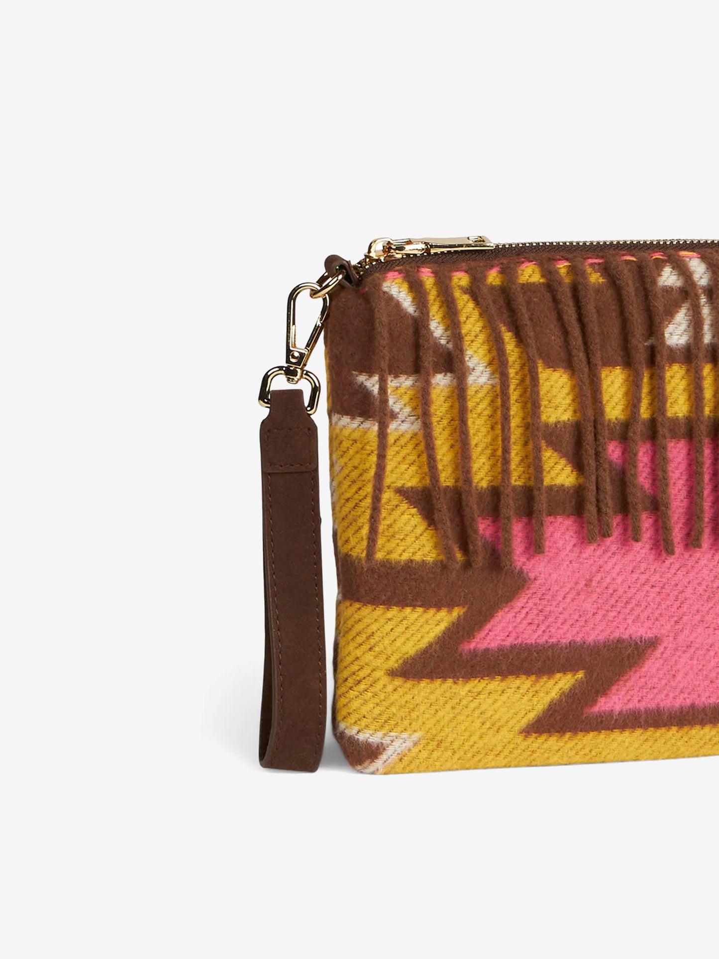 Parisienne Decke Umhängetasche Clutch mit Ethno-Print