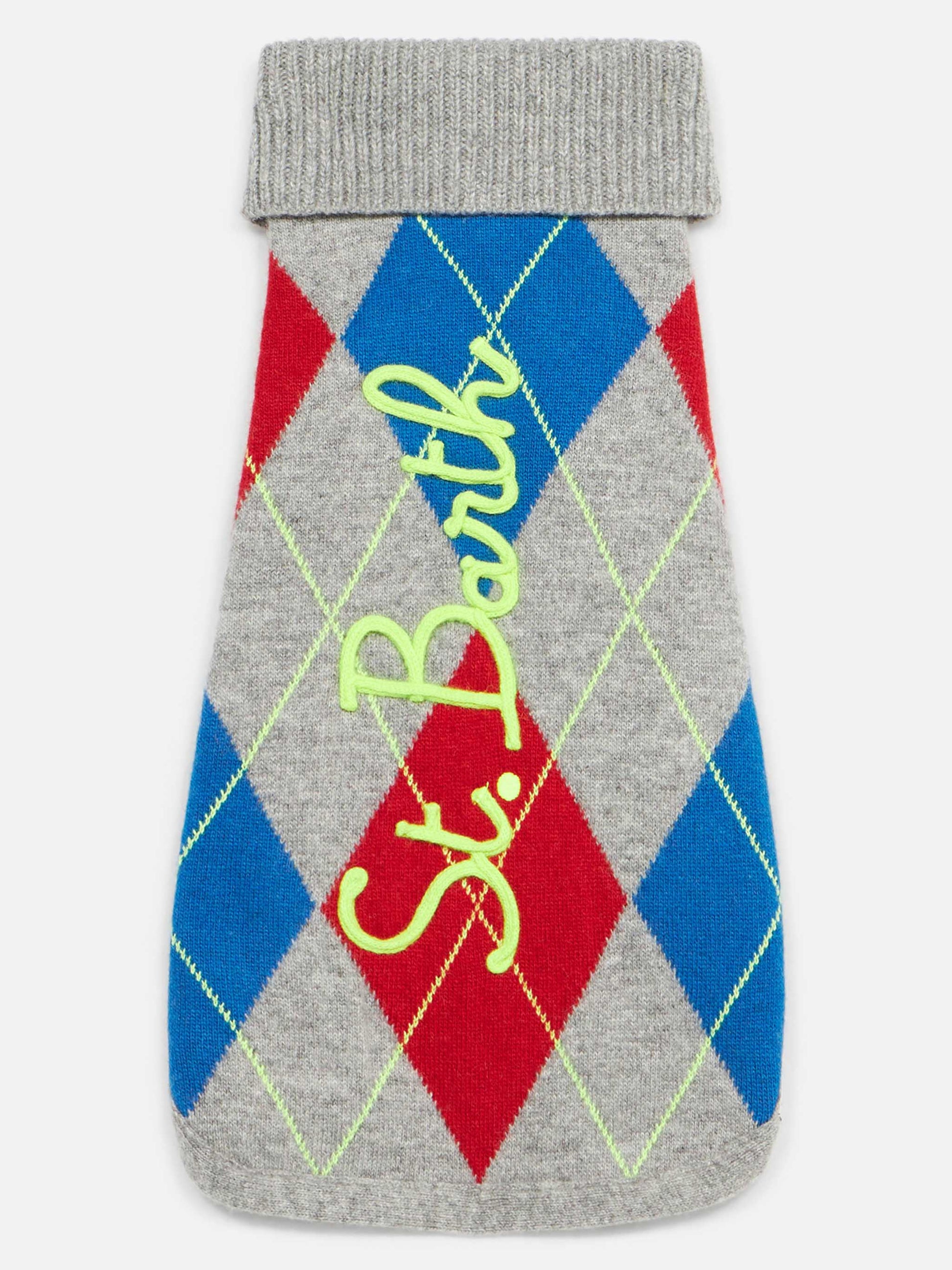Dog sweater with argyle print - MC2 Saint Barth
