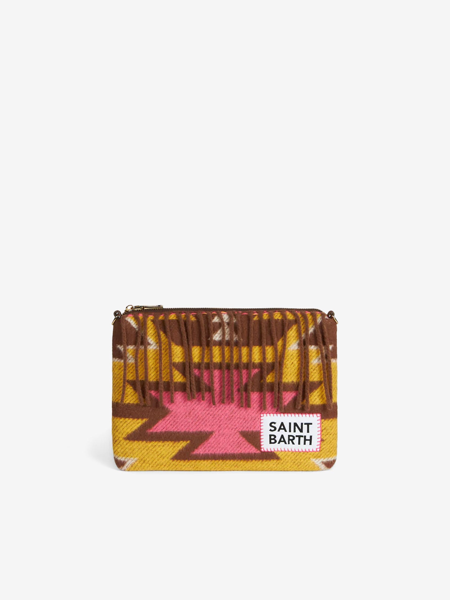 Parisienne Decke Umhängetasche Clutch mit Ethno-Print