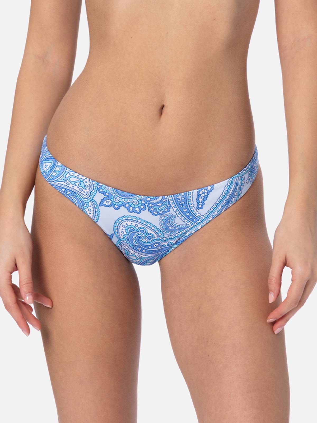 Woman paisley cheeky swim briefs Naomi - MC2 Saint Barth