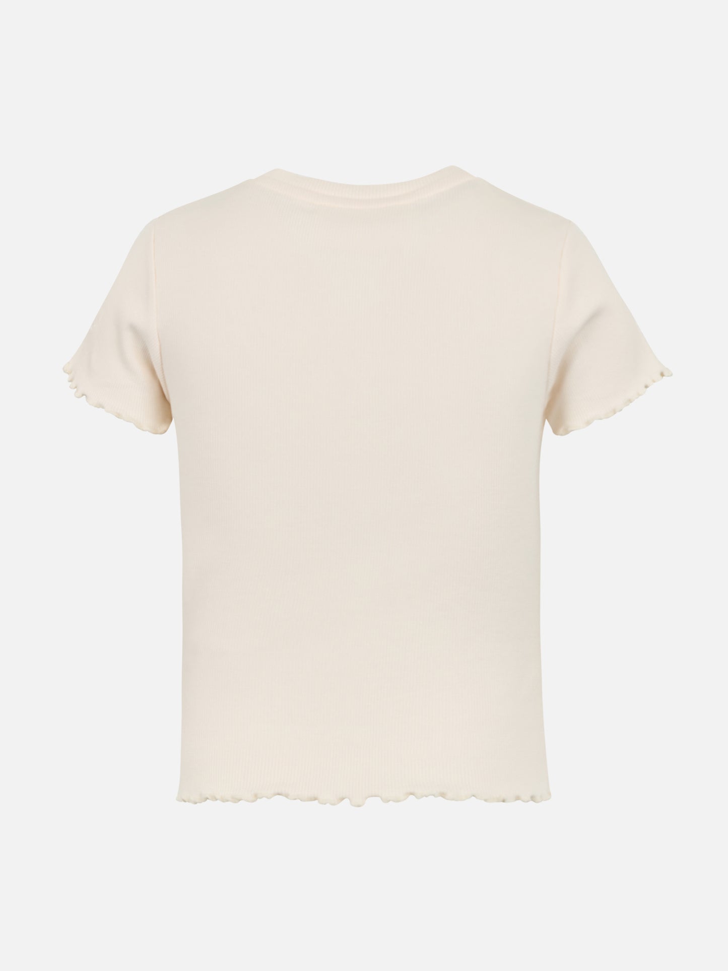 T-shirt da bambina a costine Serena Jr con ricamo Baby Star