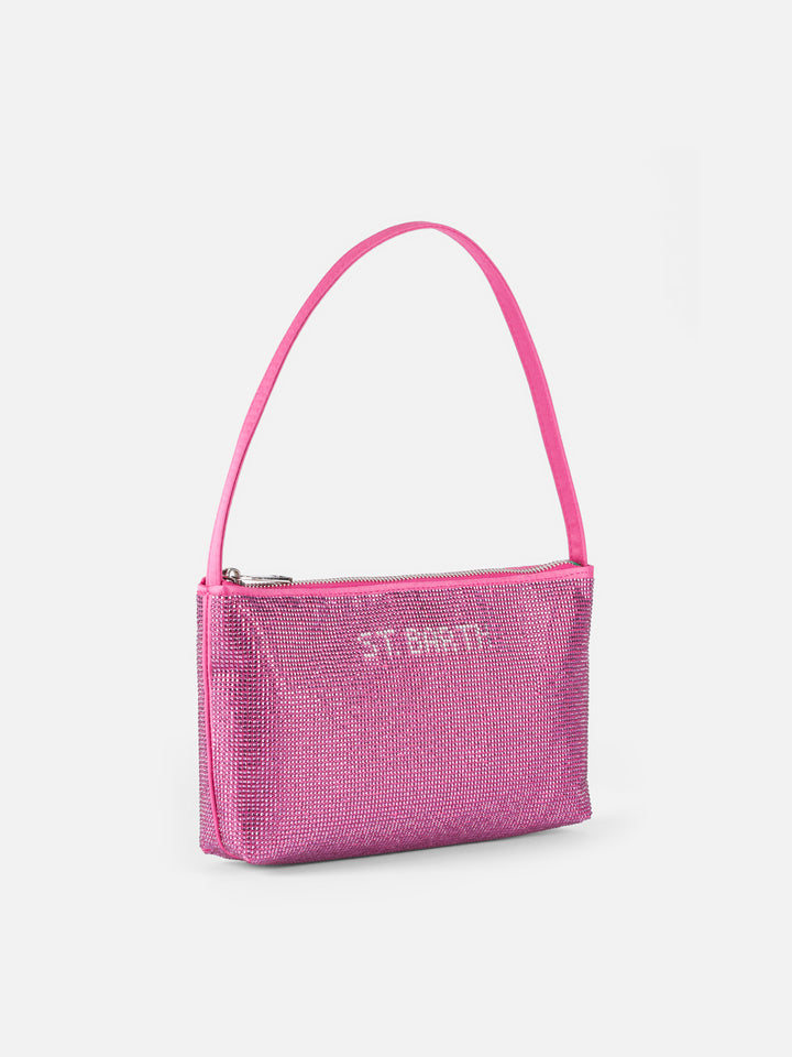 Mini bag with fuchsia rhinestones - MC2 Saint Barth