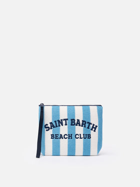 Aline striped embossed terry pochette - MC2 Saint Barth