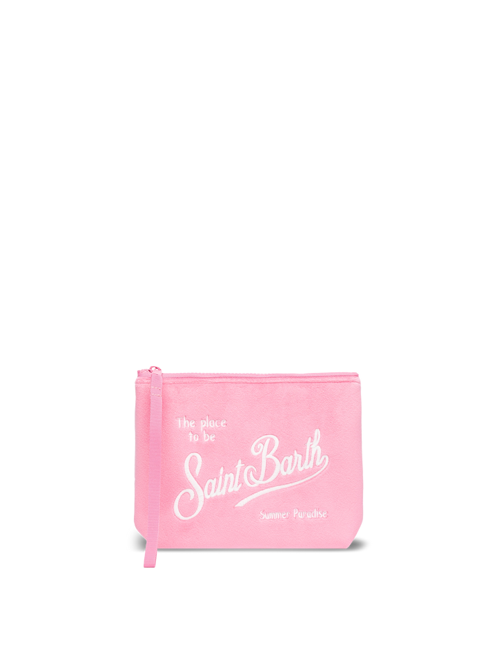 Aline Pochette aus rosa Samt