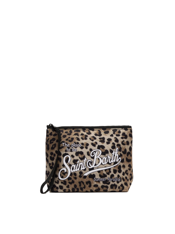 Aline Scuba-Pochette mit Animal-Print