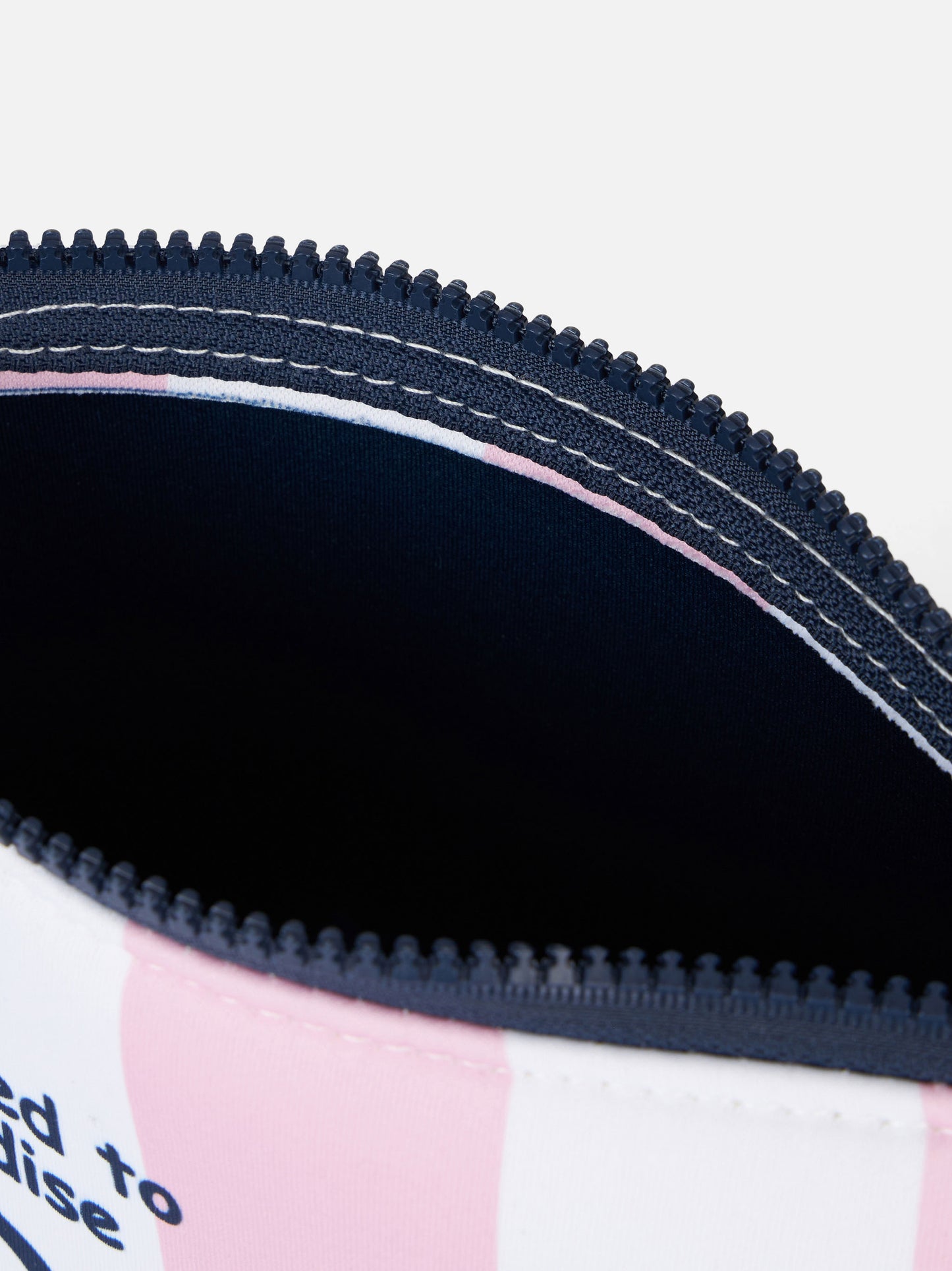 Miami pink striped scuba pochette Aline