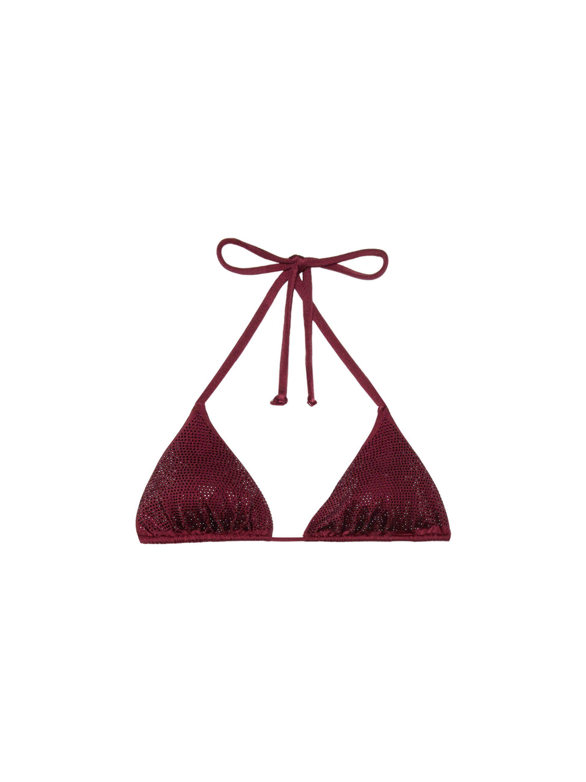 Annabelle riangle top swimsuit with rhinestones - MC2 Saint Barth