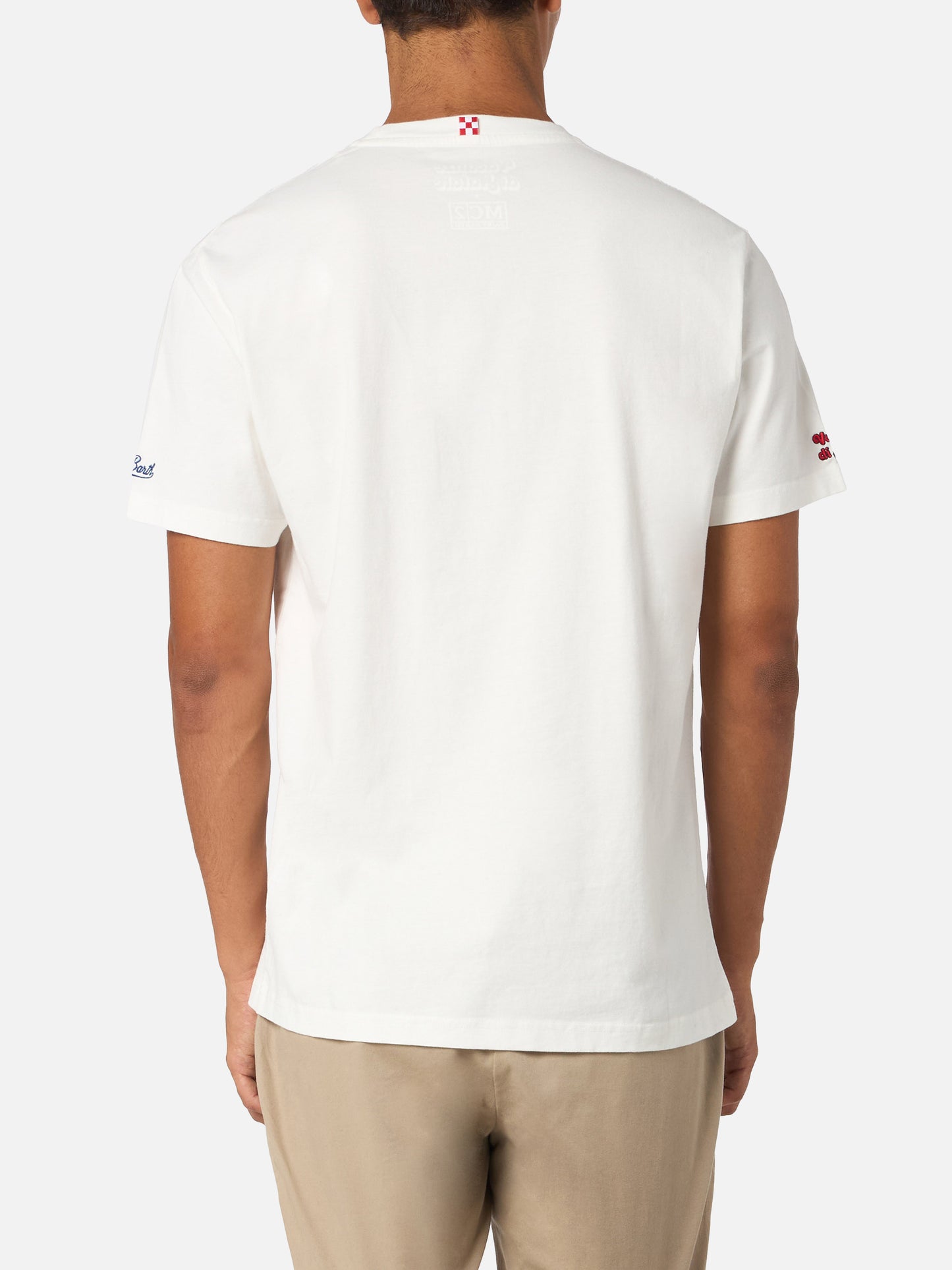 Man heavy cotton t-shirt Arnott with Anche questo Natale... embroidery | VACANZE DI NATALE SPECIAL EDITION - MC2 Saint Barth