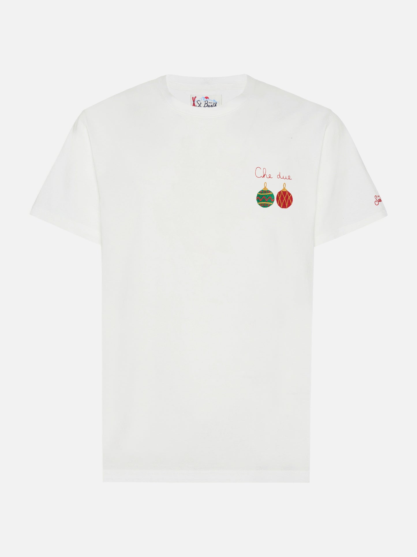 T-shirt Arnott in cotone bianco con ricamo Che Due…