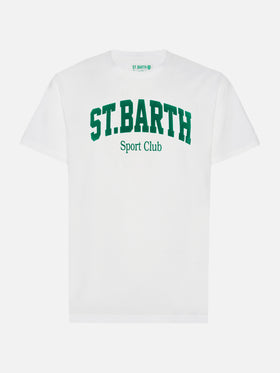T-shirt in cotone invernale Arnott con stampa St. Barth sport club