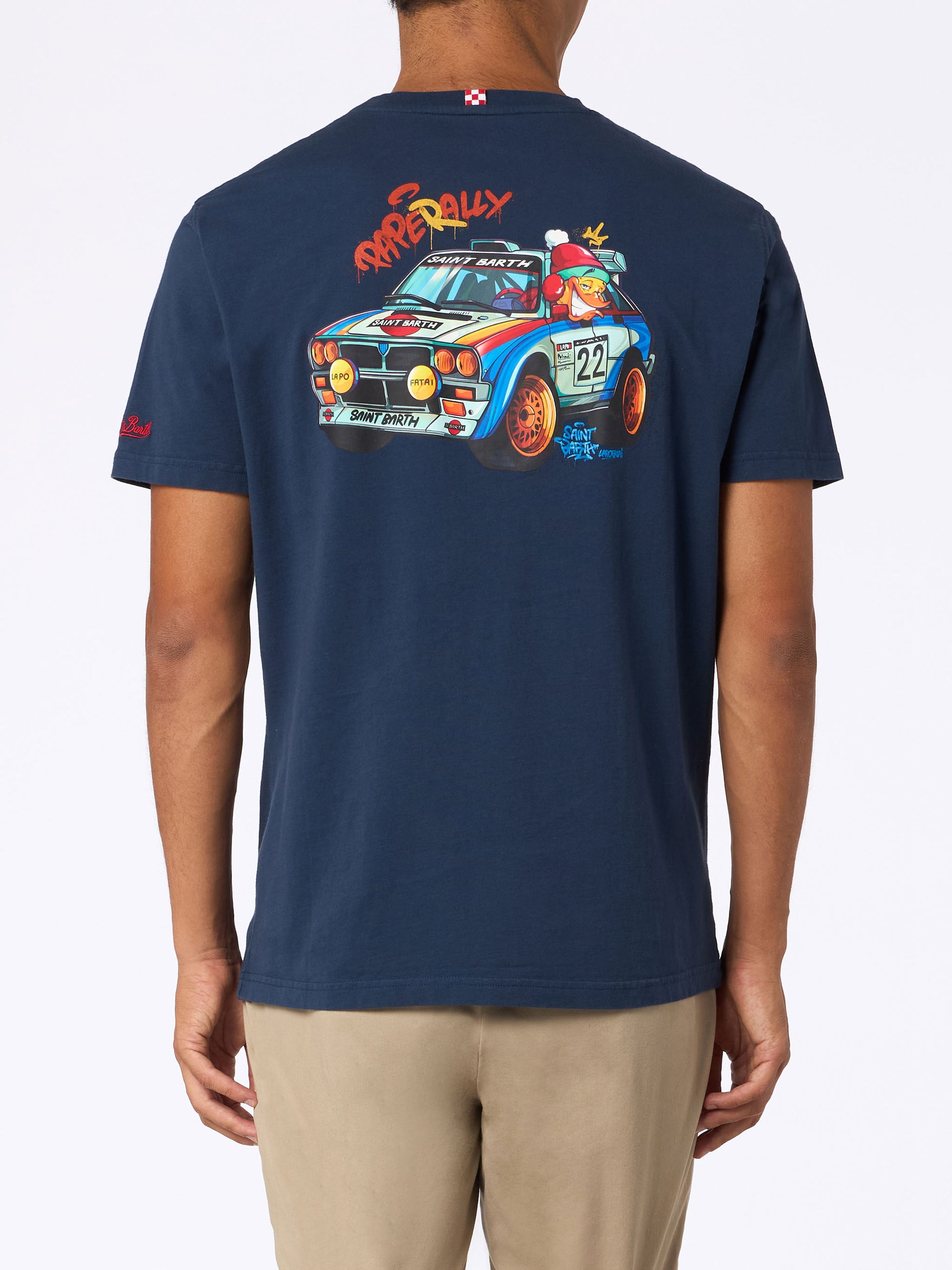 Man heavy cotton t-shirt Arnott with Crypto Paperally print | CRYPTOPUPPETS SPECIAL EDITION - MC2 Saint Barth