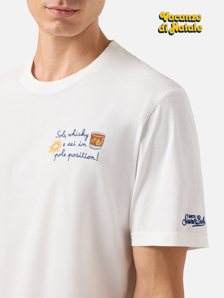 Winter cotton t-shirt Arnott Warm with Sole wishy e sei in pole position! embroidery | VACANZE DI NATALE SPECIAL EDITION