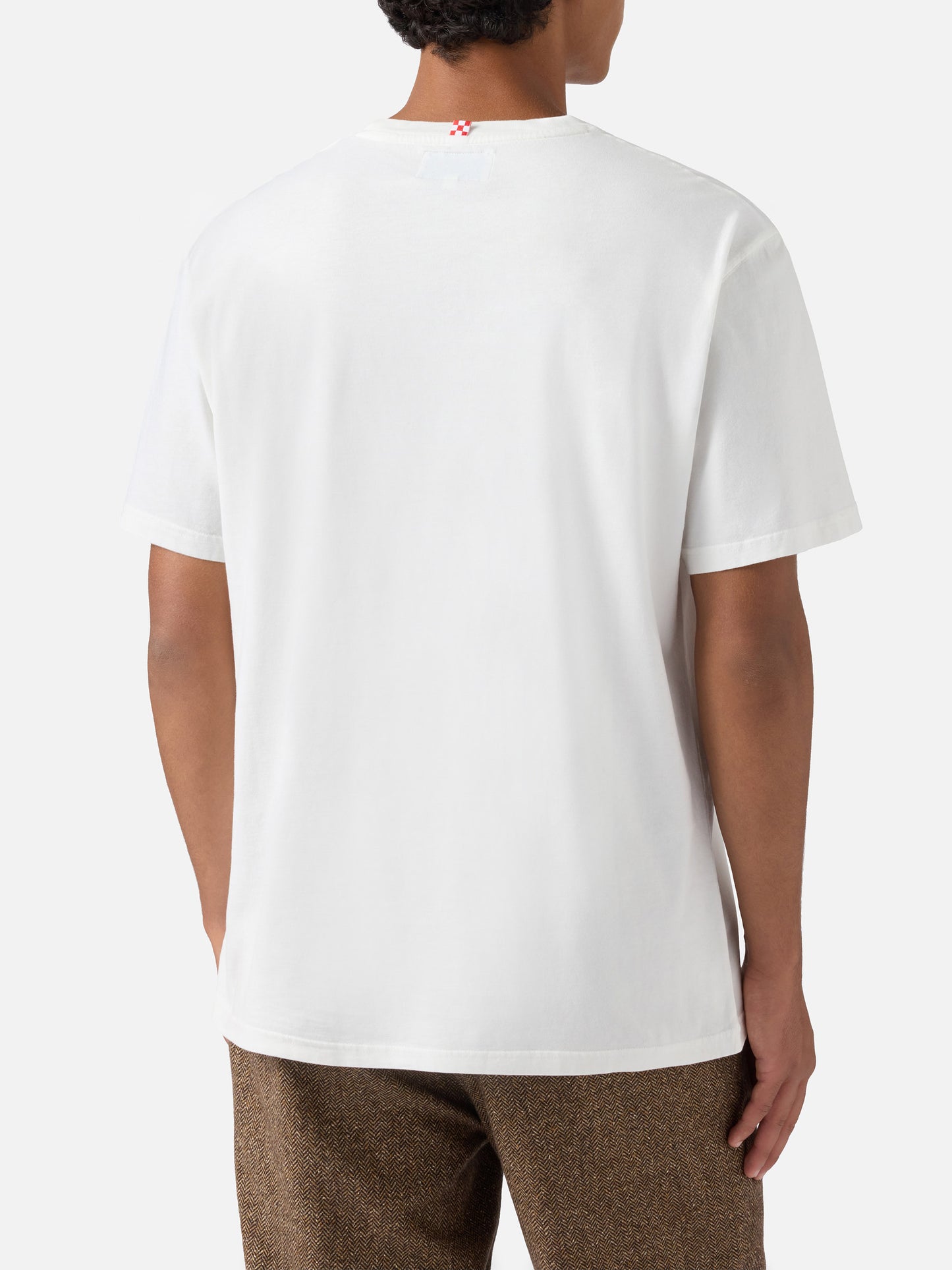 T-shirt Arnott Warm in cotone invernale bianco con ricamo Après Ski