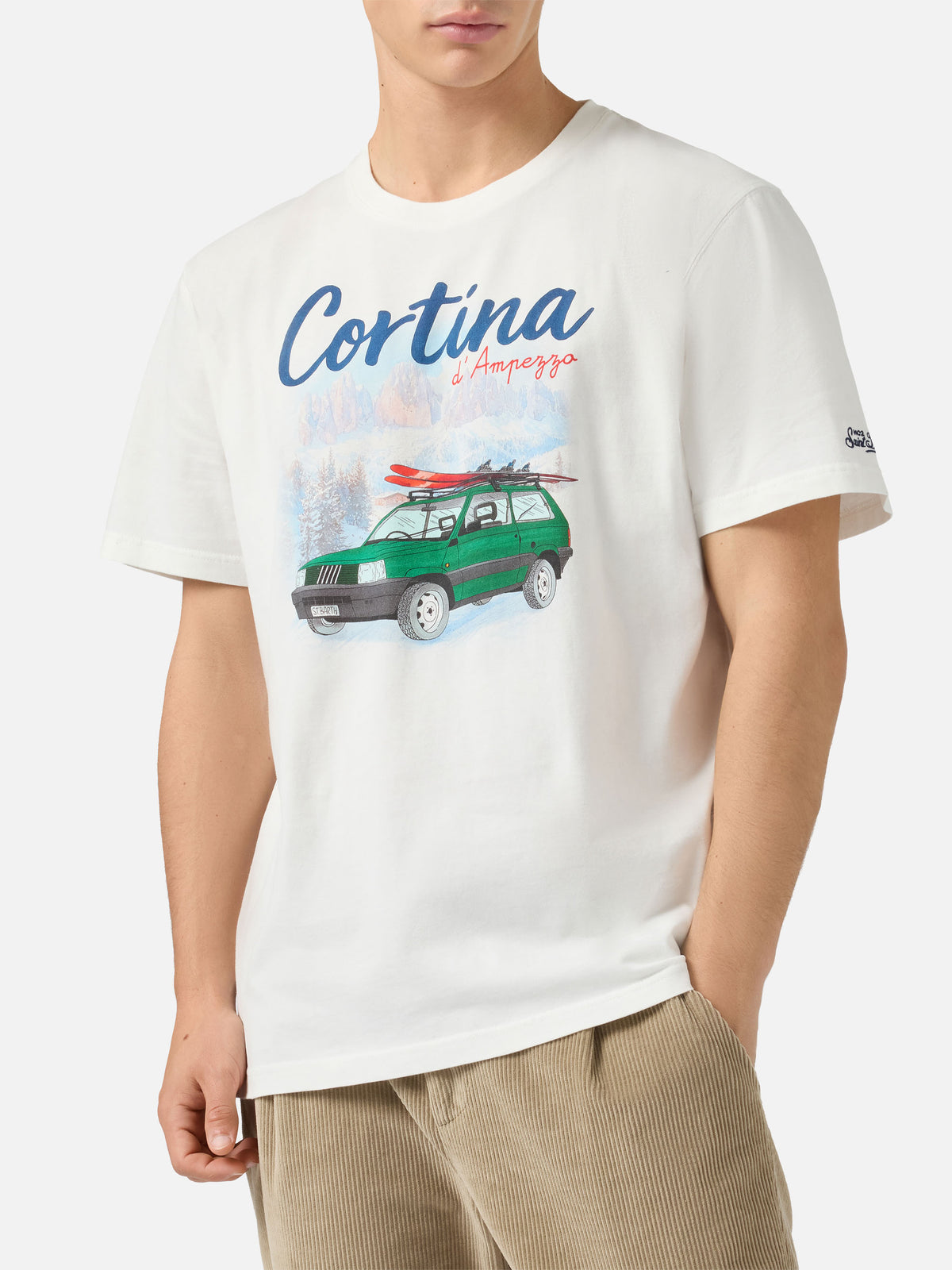 T-shirt chaud Arnott en coton biologique warm-touch avec imprimé Panda Cortina