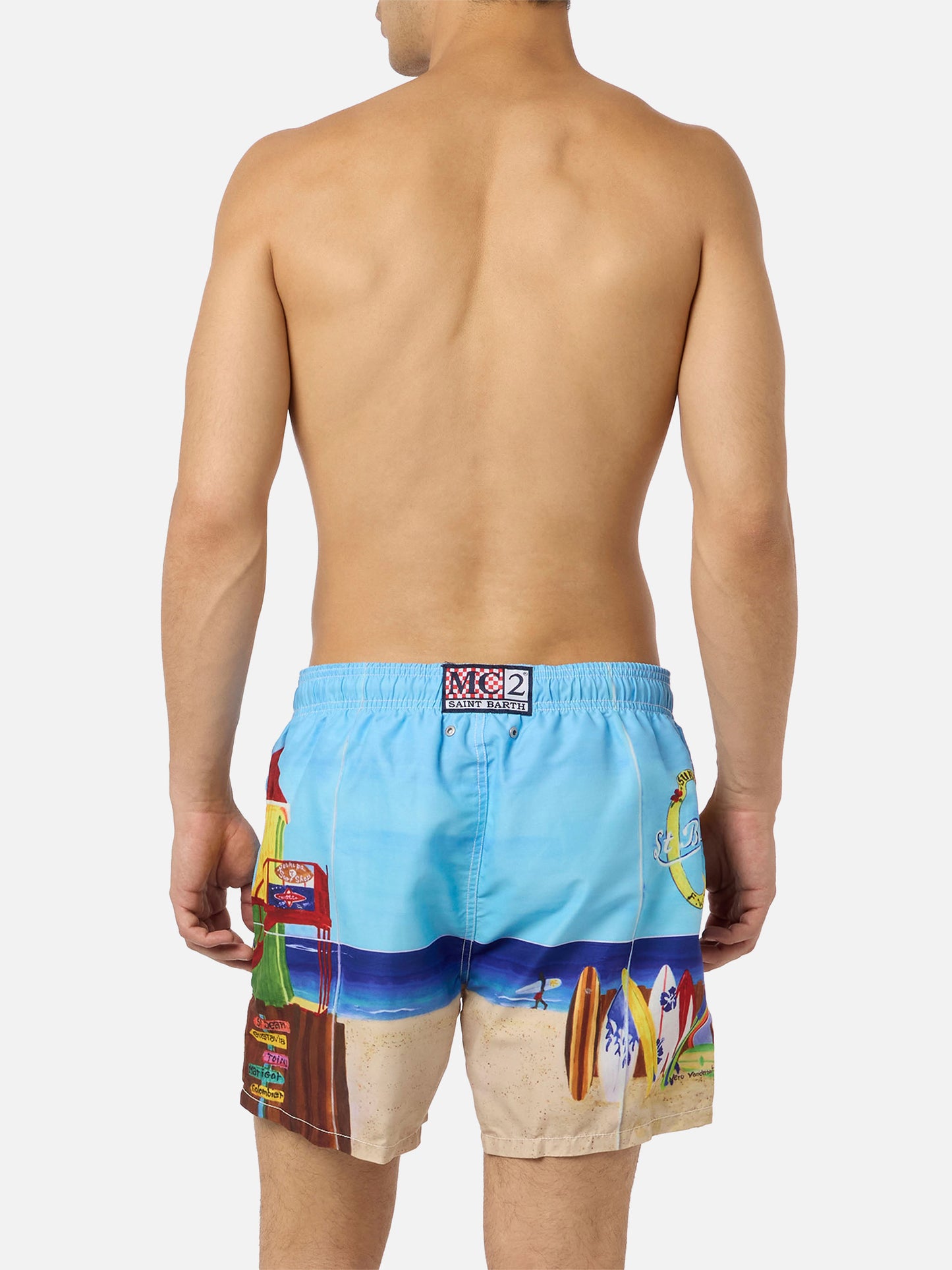 Saint Barth Lorient photographic print swim shorts