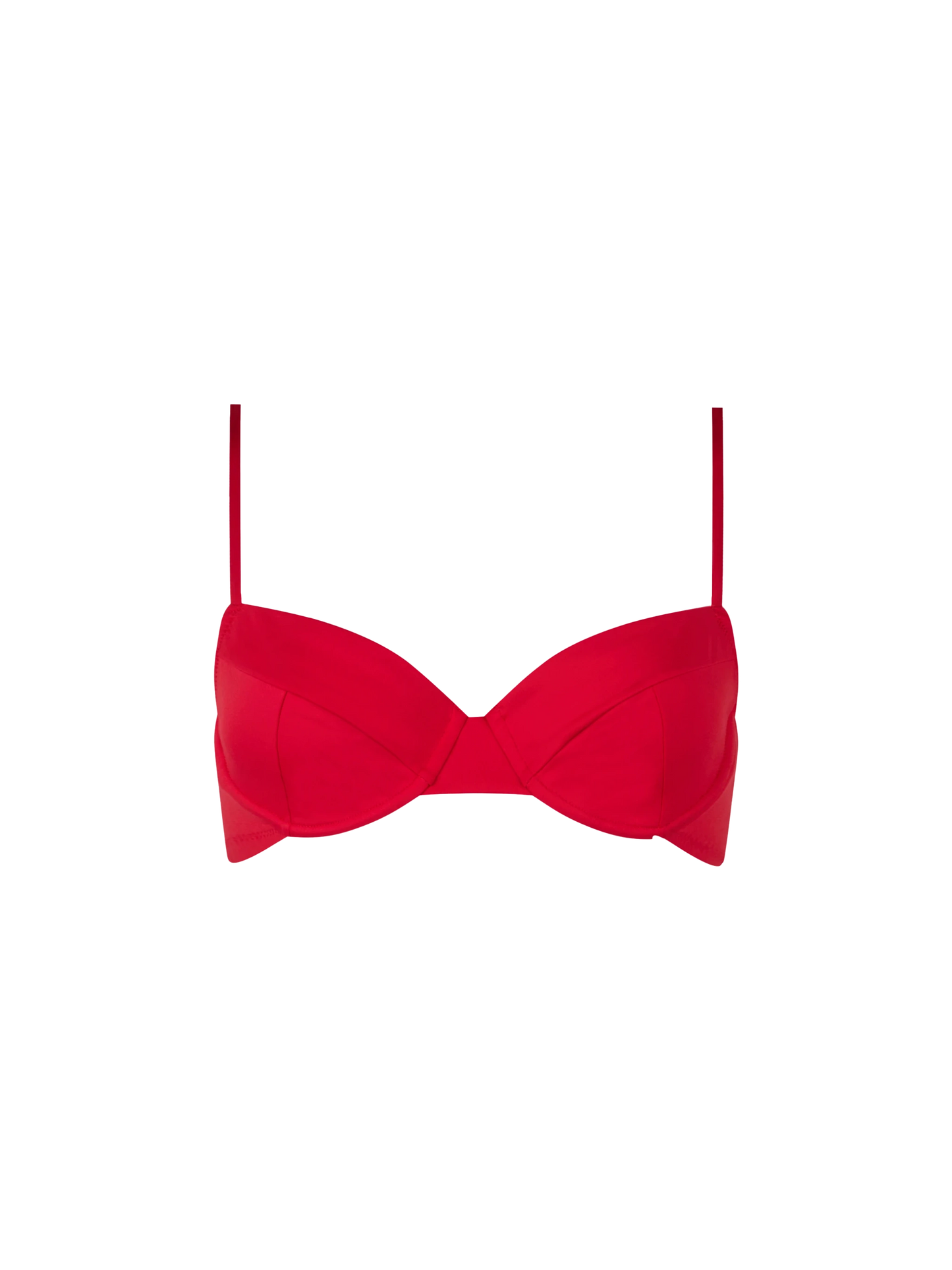 Roter Bea Bralette Bügel-Bikini