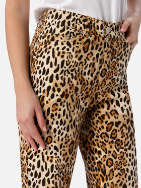 Woman animalier print denim Belleville - MC2 Saint Barth