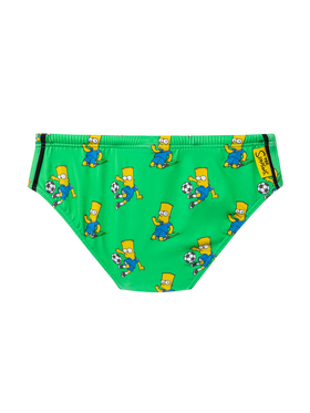 Boy swim briefs Billy with Bart Simpson footlball player print | THE SIMPSON SPECIAL EDITION - MC2 Saint Barth