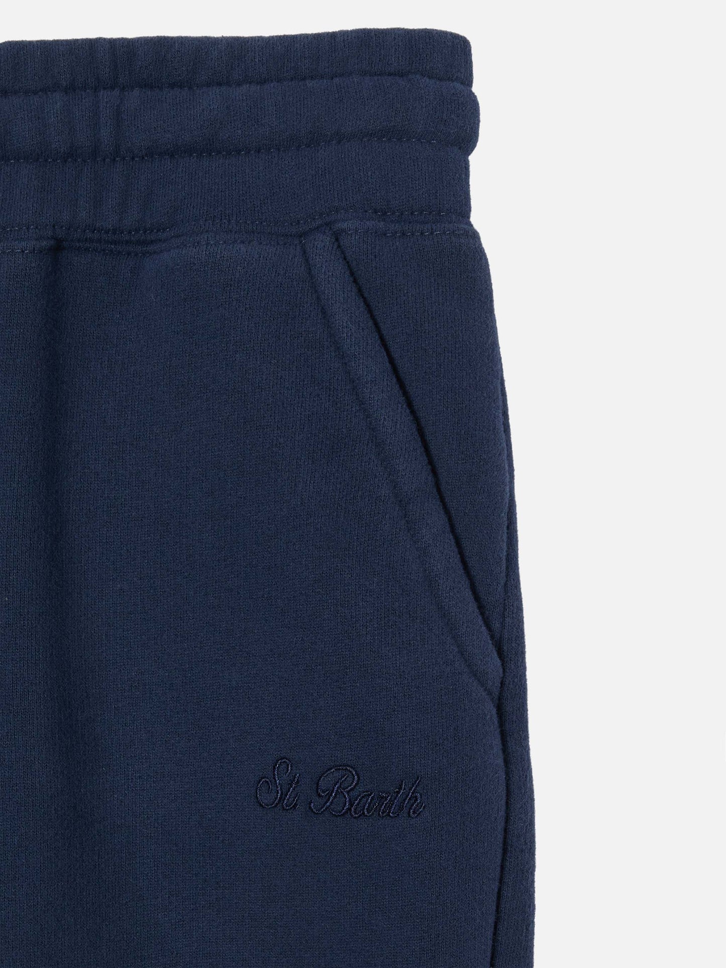Navy blue cotton track pants Bolt Jr