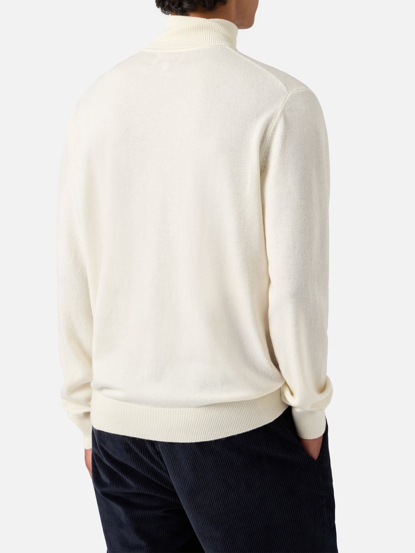 Dolcevita Bond in lana merino e cashmere bianco
