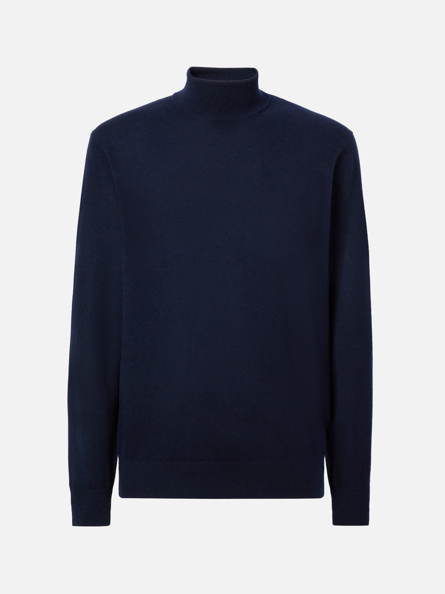 Dolcevita Bond in lana merino e cashmere blu notte