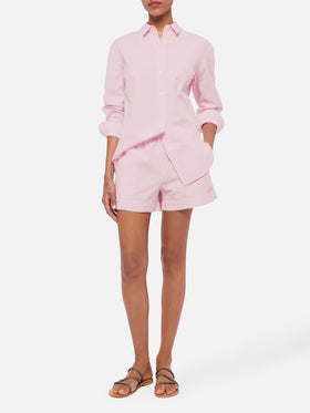 Brigitte striped-print seersucker shirt with Saint Barth embroidery - MC2 Saint Barth