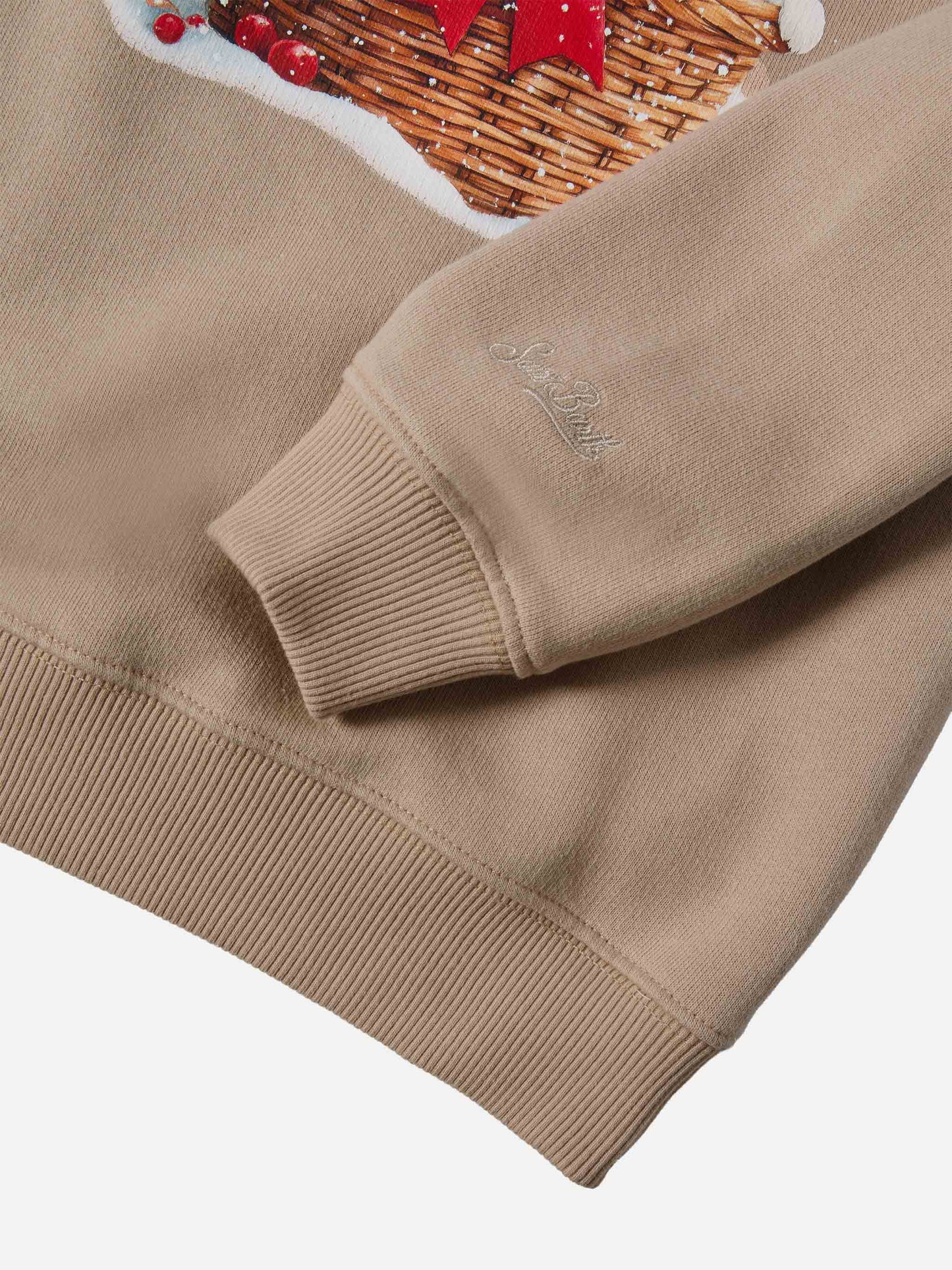 Briony crewneck sweatshirt with puppies print and embroidery