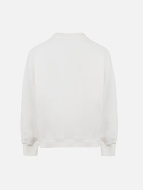 Girl crewneck sweatshirt Briony with bunny print and embroidery - MC2 Saint Barth