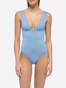 Calliope brown heat-sealed one-piece swimsuit - MC2 Saint Barth