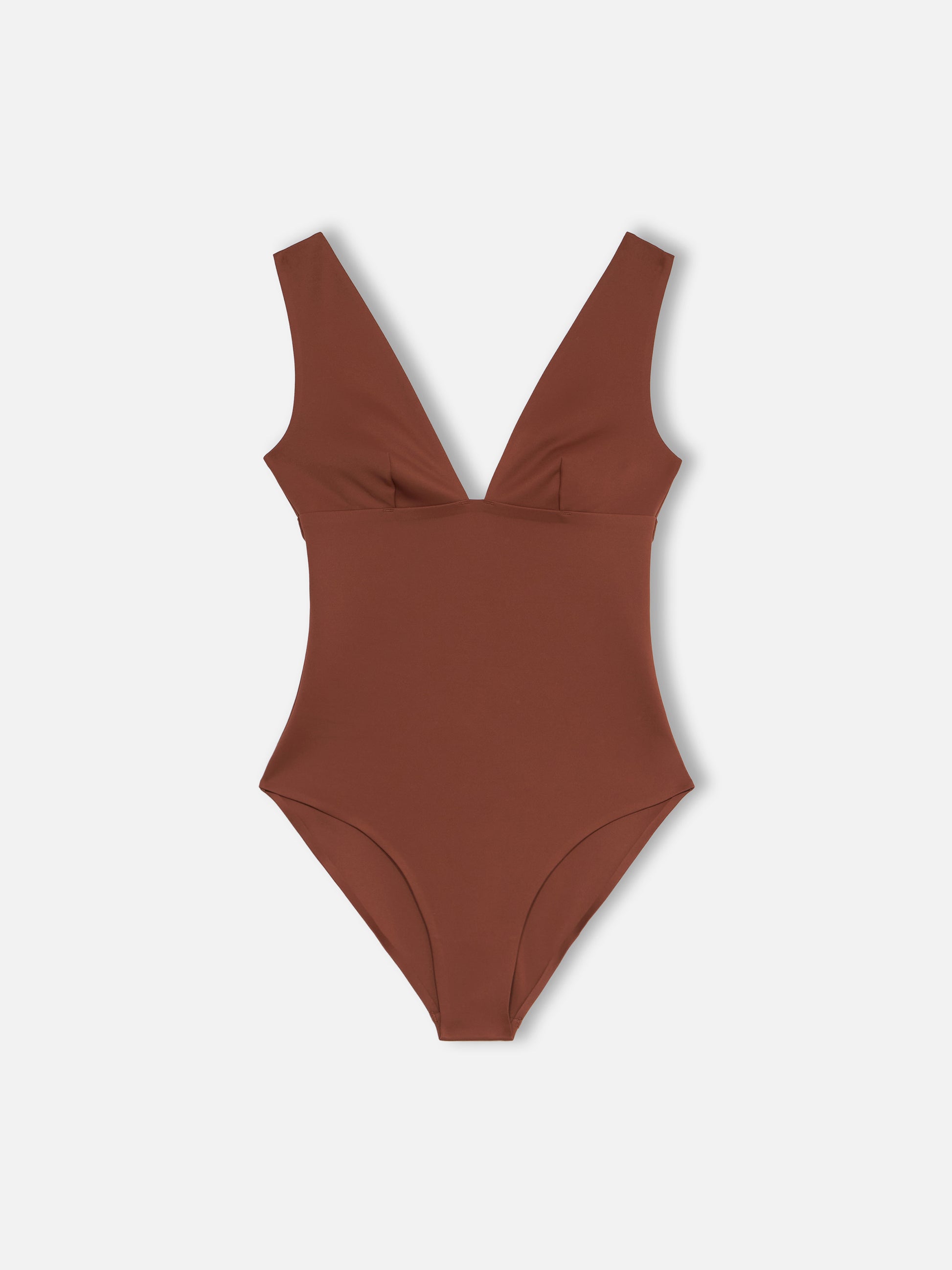 Calliope heat-sealed brown one-piece swimsuit - MC2 Saint Barth