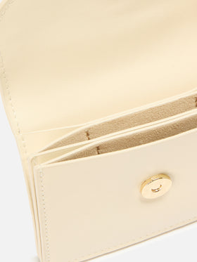 Card Holder in white leather